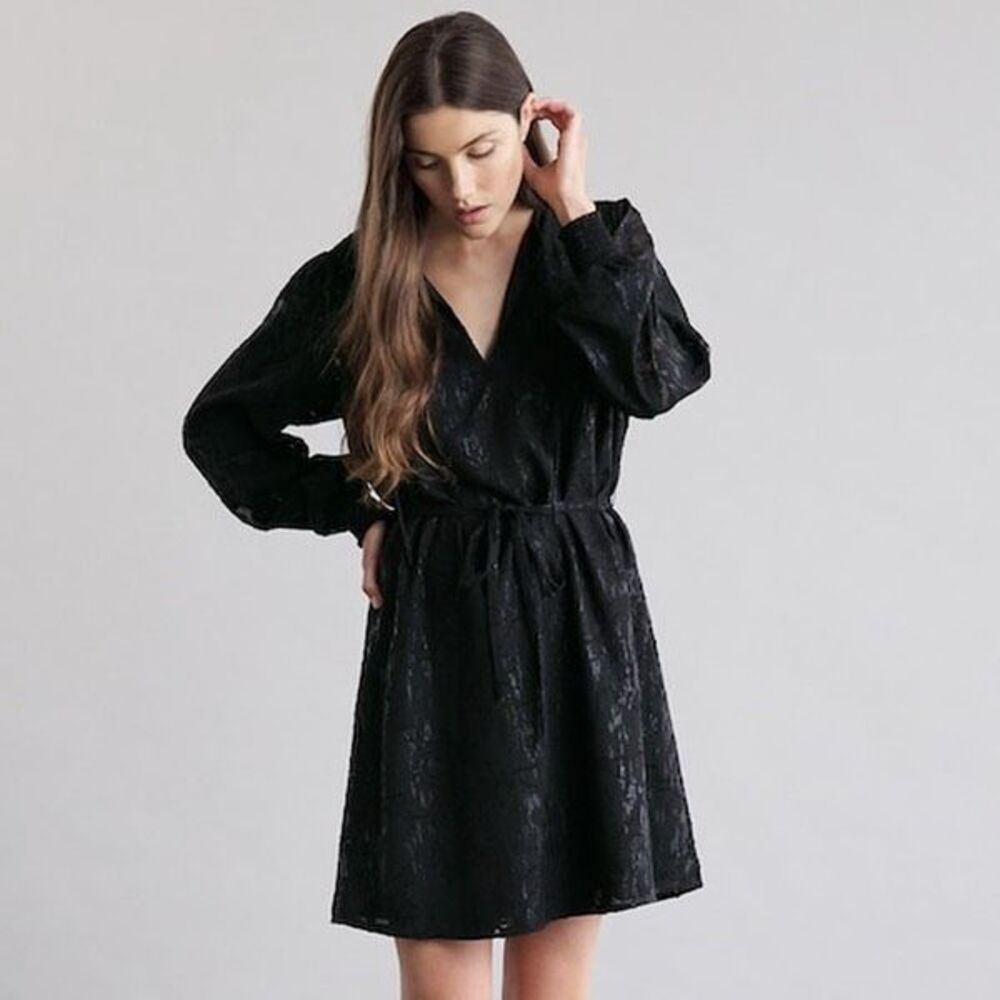 Elizabeth and James Black Mini Dress